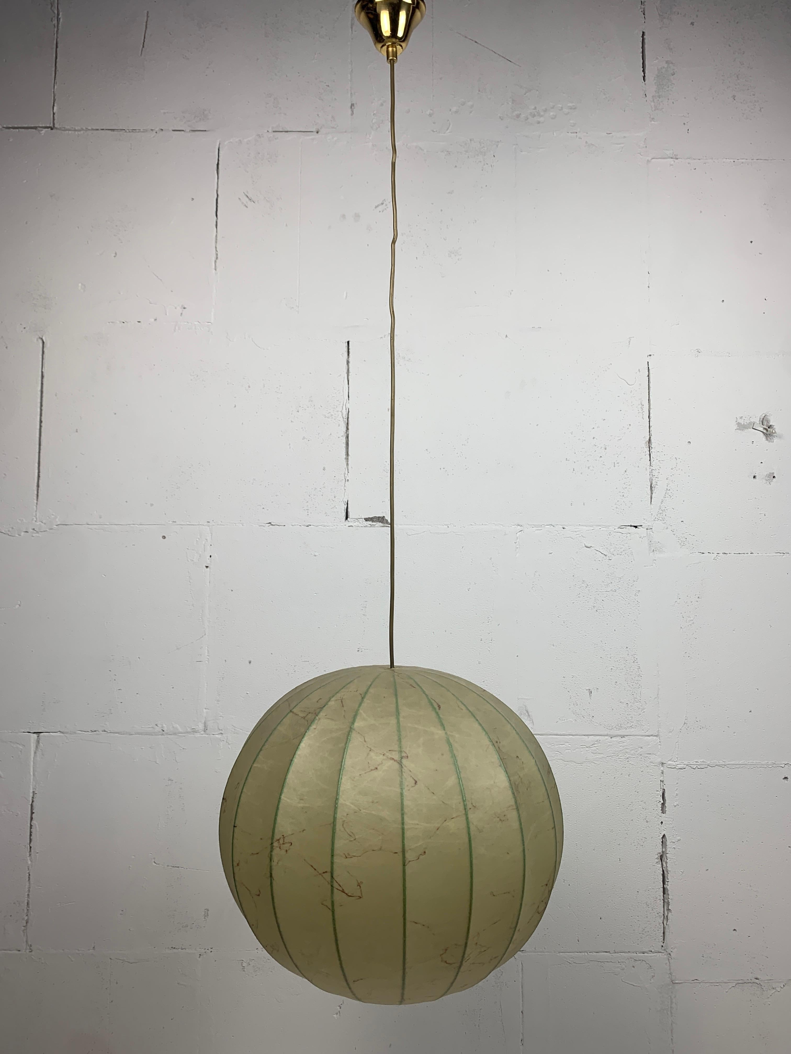 Lampada a sospensione Cocoon di metà secolo A Space AGE, 1960 in vendita 9