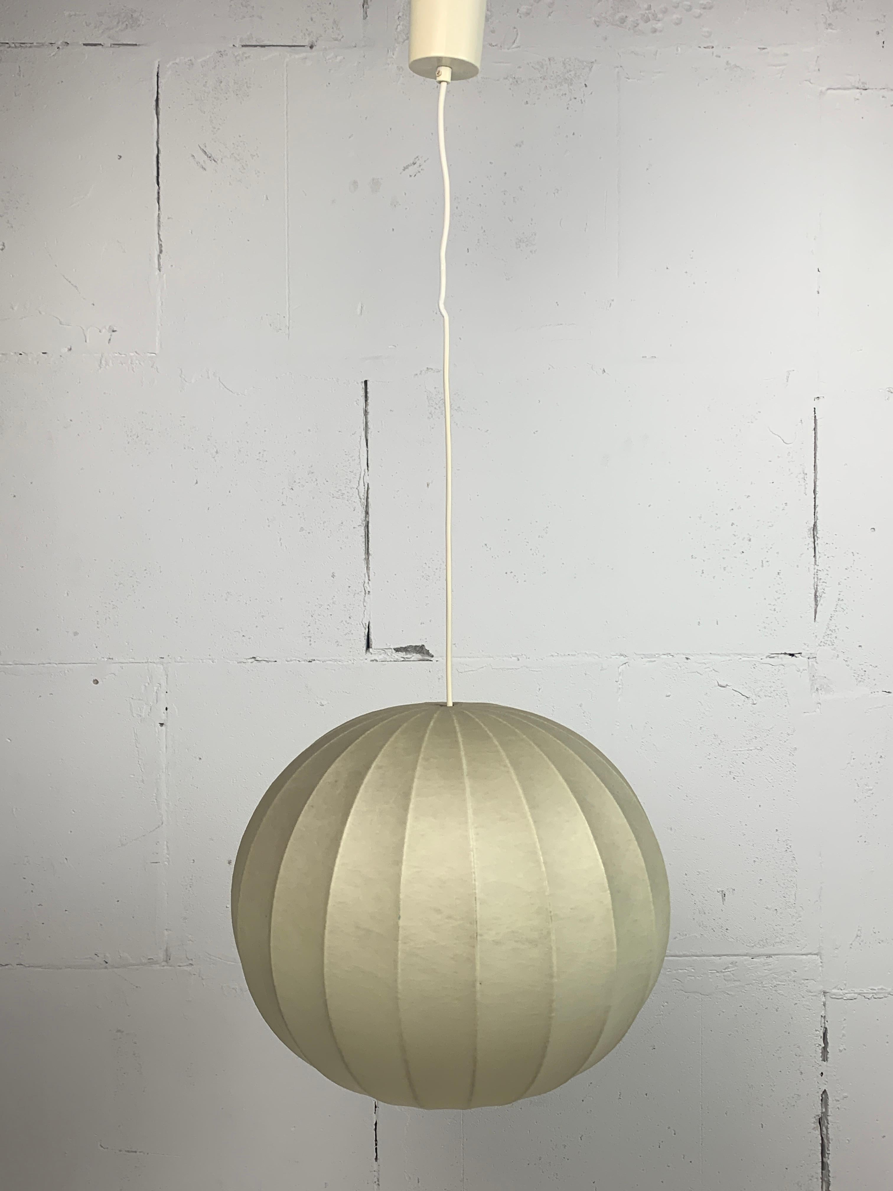 German Mid-Century Space Age Cocoon Hanging Pendant Lamp, 1960s