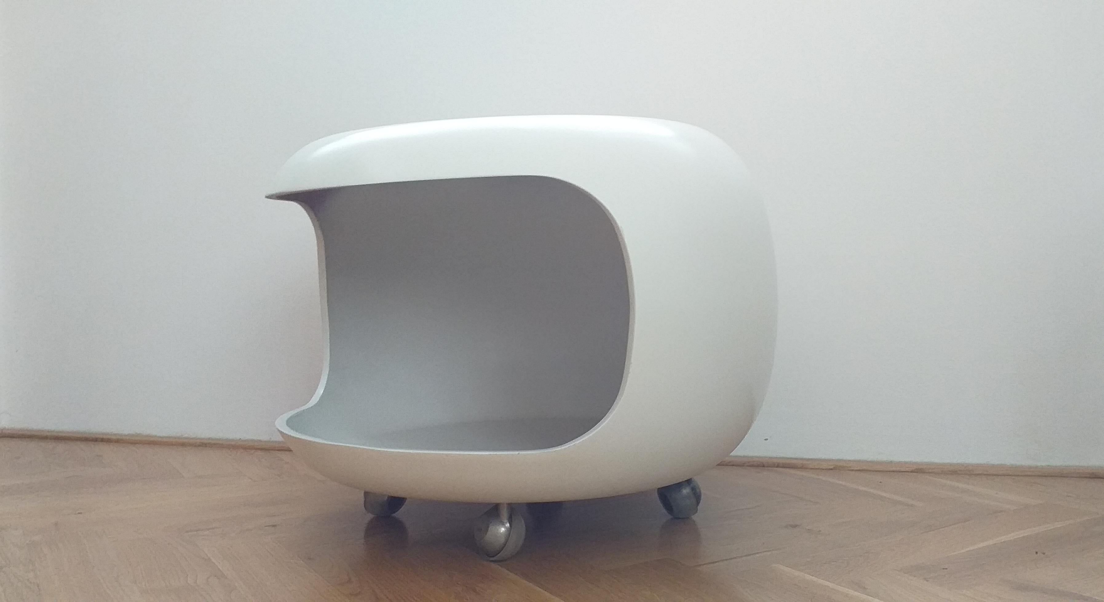 Metal Midcentury Space Age Coffee or Side Table, 1970s
