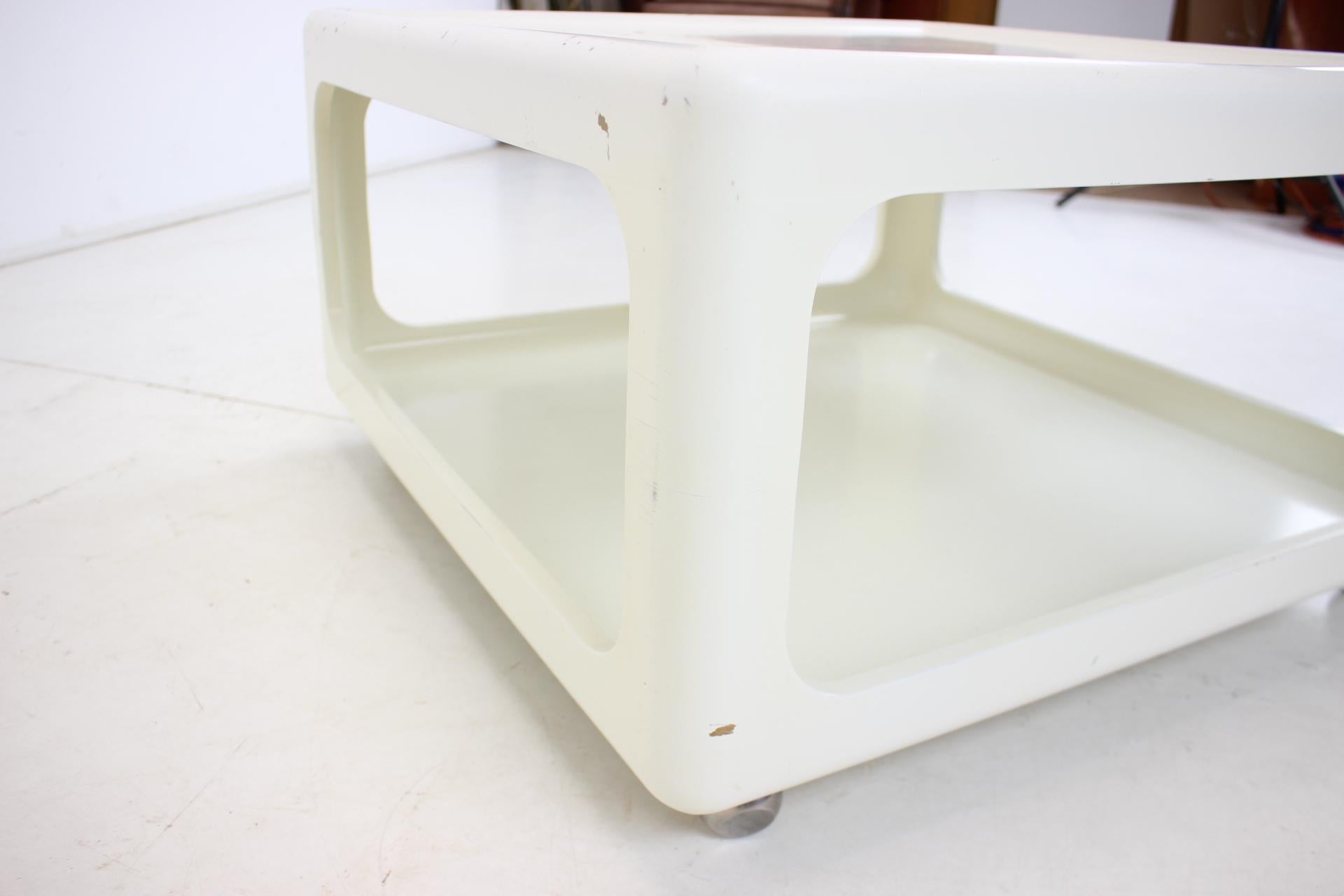 Plastic Mid-Century Space Age Coffee Table, Peter Ghyczy and Ernst Moeckl, Germany, 1970 For Sale
