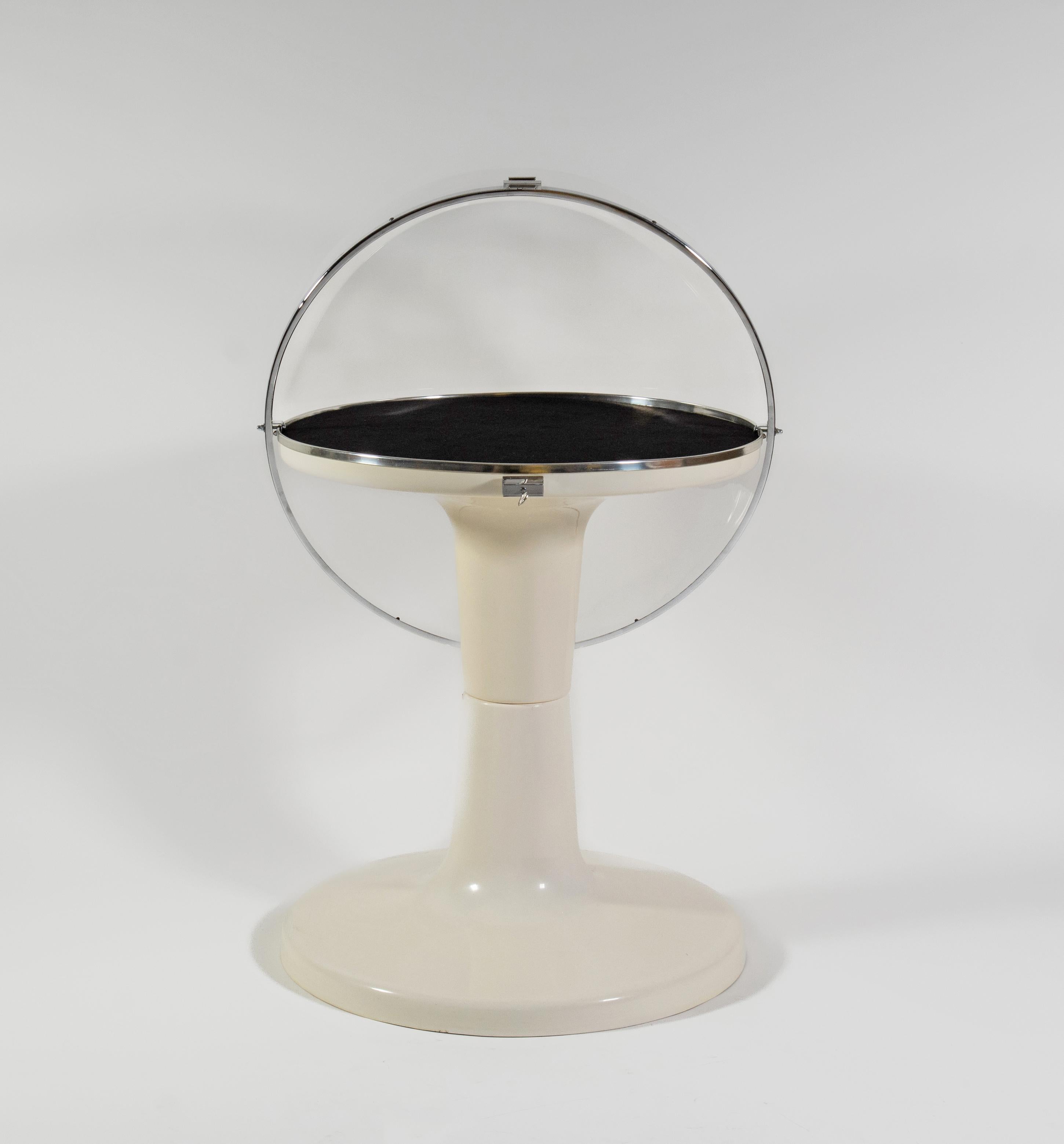 European Mid Century Space Age Collectors Display Case 1960s