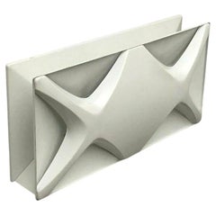 Mid-Century Space Age Cross Oyster Style Wall Lamp by Klaus Link, Germany, 1960s