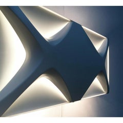 Mid-Century Space Age Cross Oyster Style Wandleuchte von Klaus Link, Deutschland, 1960er Jahre