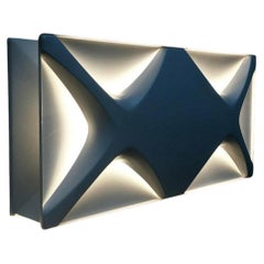 Mid-Century Space Age Cross Oyster Style Wandleuchte von Klaus Link, Deutschland, 1960er Jahre