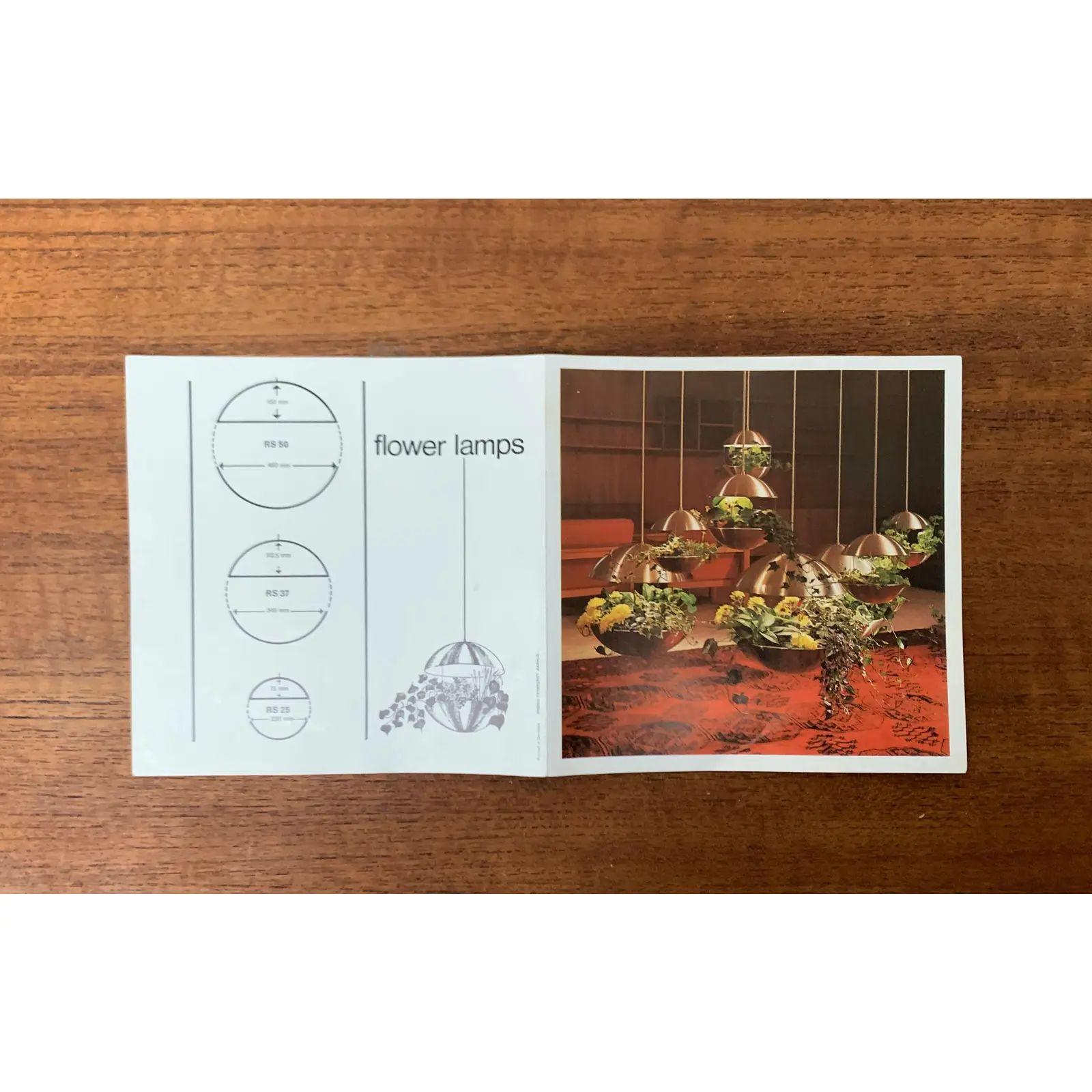 Lampe à fleurs danoise RS 37 de l'ère spatiale du milieu du siècle dernier par Poul Cadovius pour Cado, années 1960 en vente 1