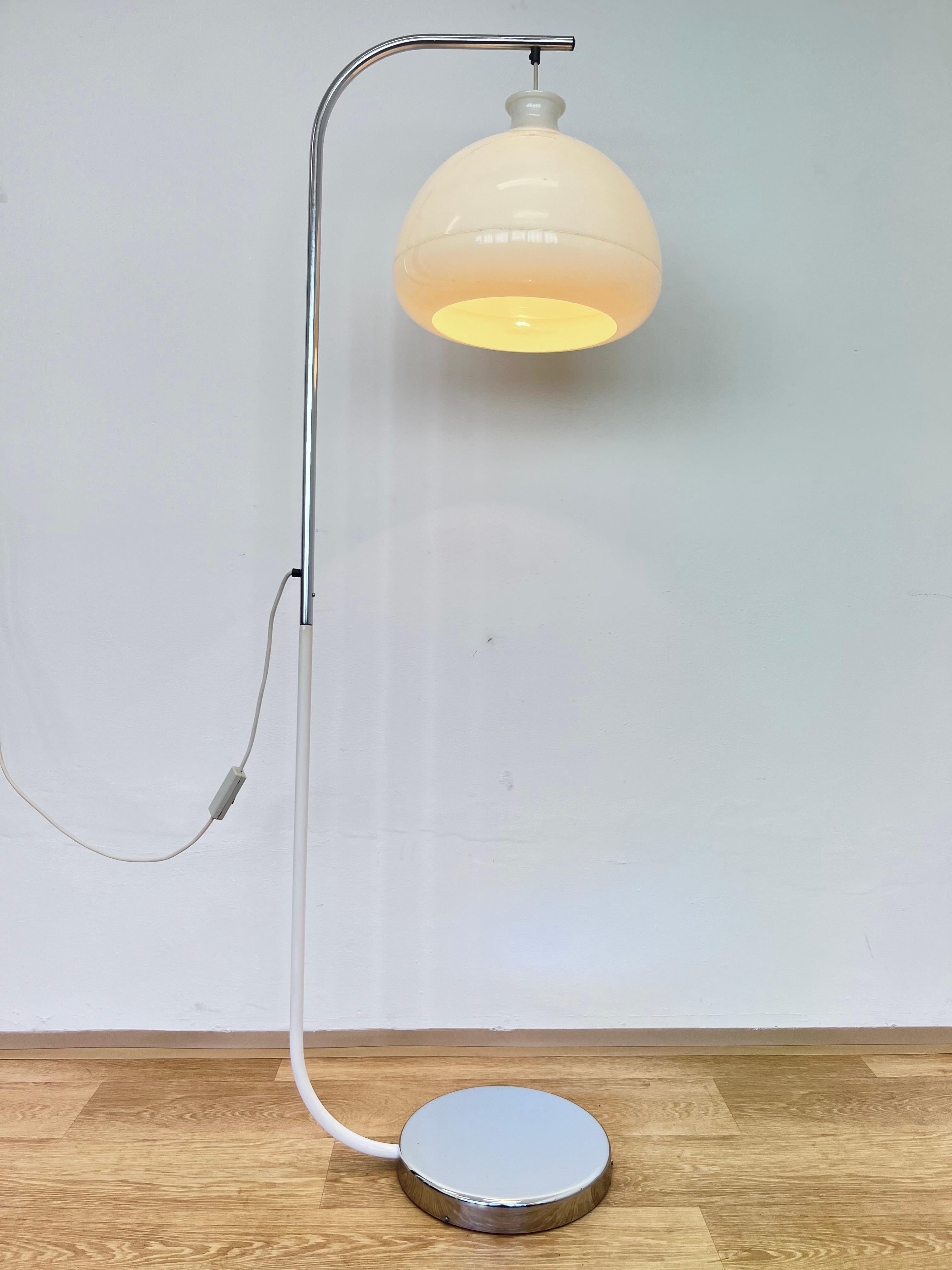 Chrome Mid century Space age Design Floor Lamp  1970s For Sale
