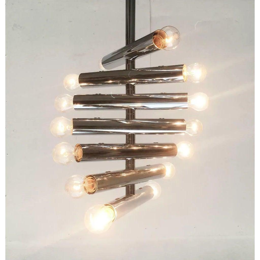 Lampada da soffitto flessibile in cromo di metà secolo, Space AGE, anni '60 in vendita 4