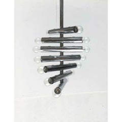 Mid-Century Space Age Flexible Chrome Ceiling Lamp, 1960s