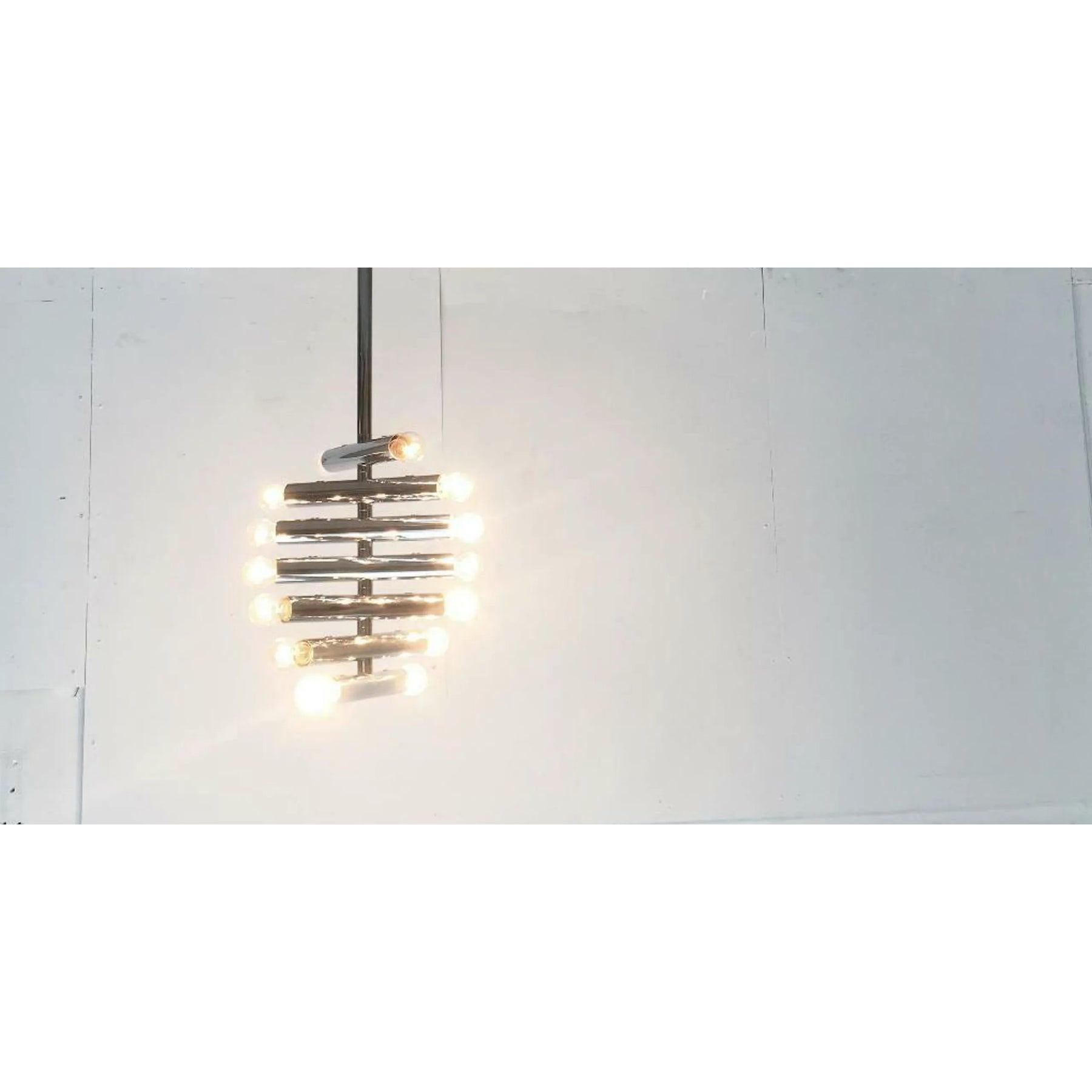 Mid-Century moderno Lampada da soffitto flessibile in cromo di metà secolo, Space AGE, anni '60 in vendita