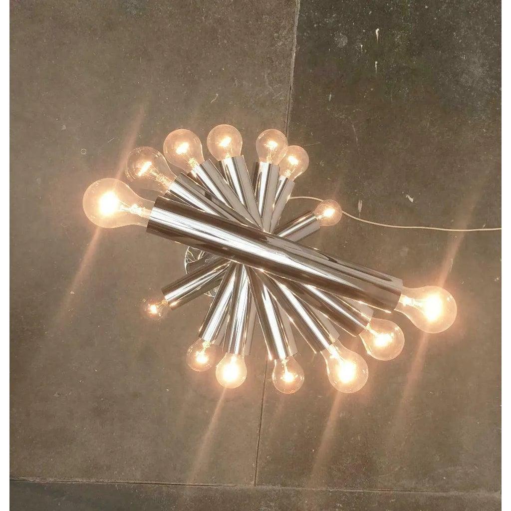 Lampada da soffitto flessibile in cromo di metà secolo, Space AGE, anni '60 in vendita 1