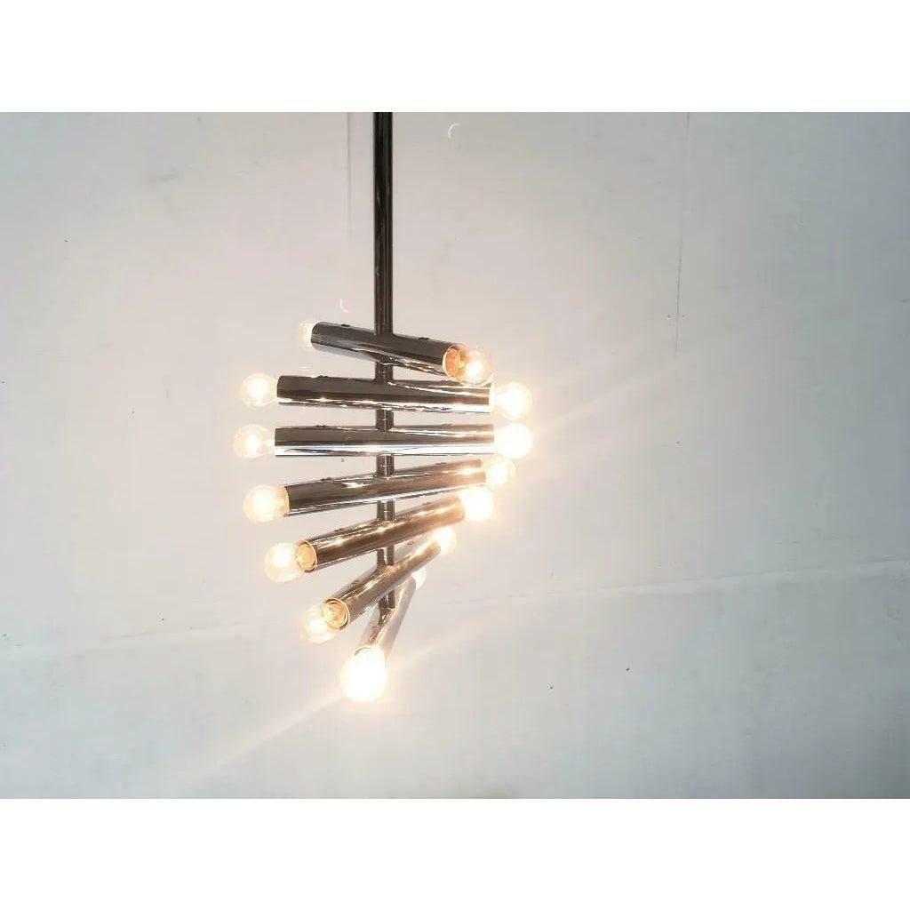 Lampada da soffitto flessibile in cromo di metà secolo, Space AGE, anni '60 in vendita 3