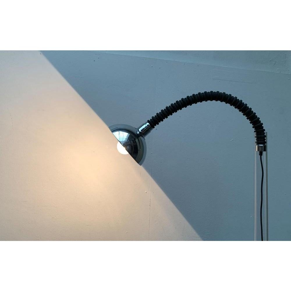 German Mid-Century Space Age Flexible Rubber Hose Table Clamp Lamp from Cosack, 1960s For Sale