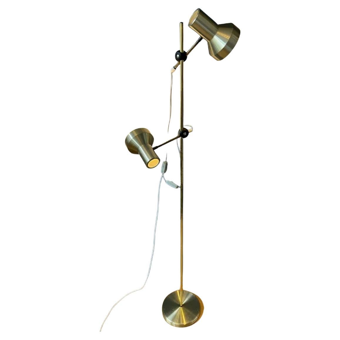 Mid Century Space Age Floor Lamp with Aluminium Spots For Sale