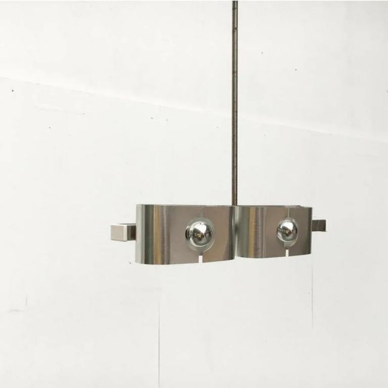 Metallo Lampada da soffitto francese di metà secolo in stile Space AGE, anni '60 in vendita