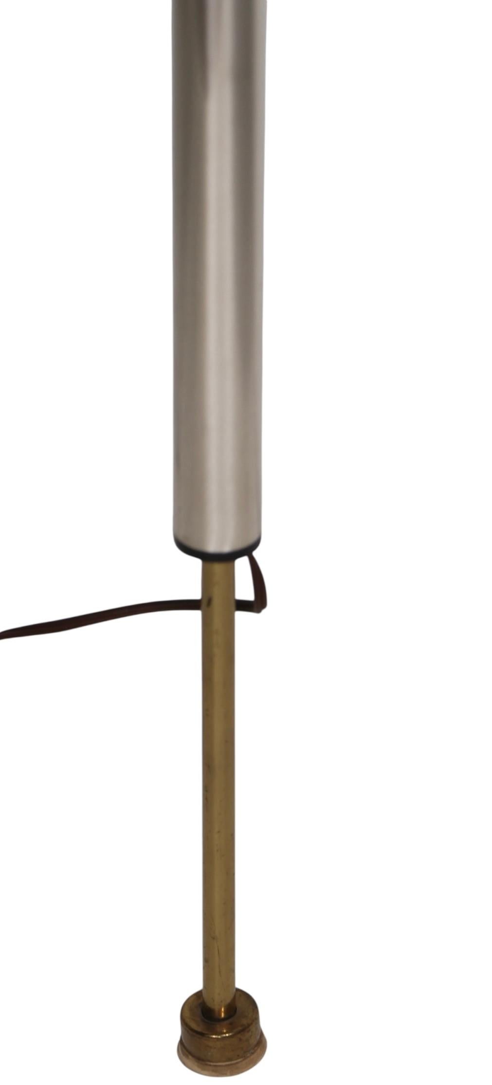 Mid Century Space Age  Futura Tension Floor Lamp by Raymond Loewy for Stiffel For Sale 8