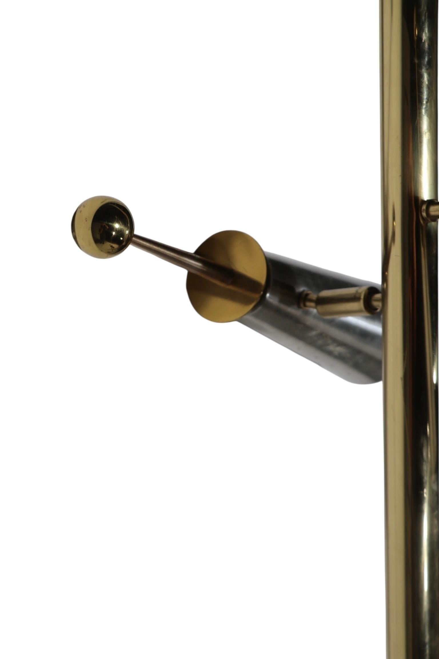 Mid Century Space Age  Futura Tension Floor Lamp by Raymond Loewy for Stiffel For Sale 12