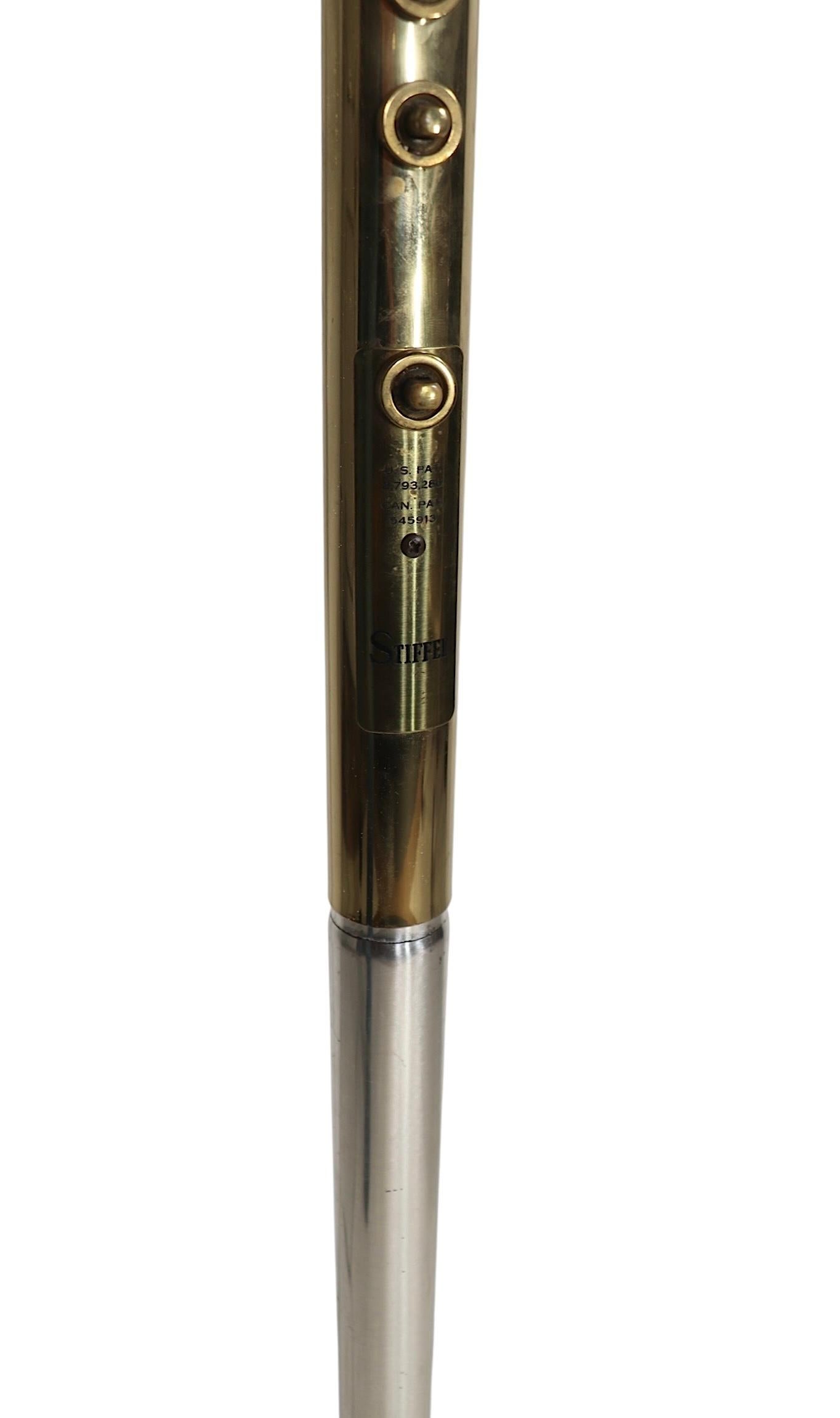 Mid-Century Modern Mid Century Space Age  Futura Tension Floor Lamp by Raymond Loewy for Stiffel For Sale