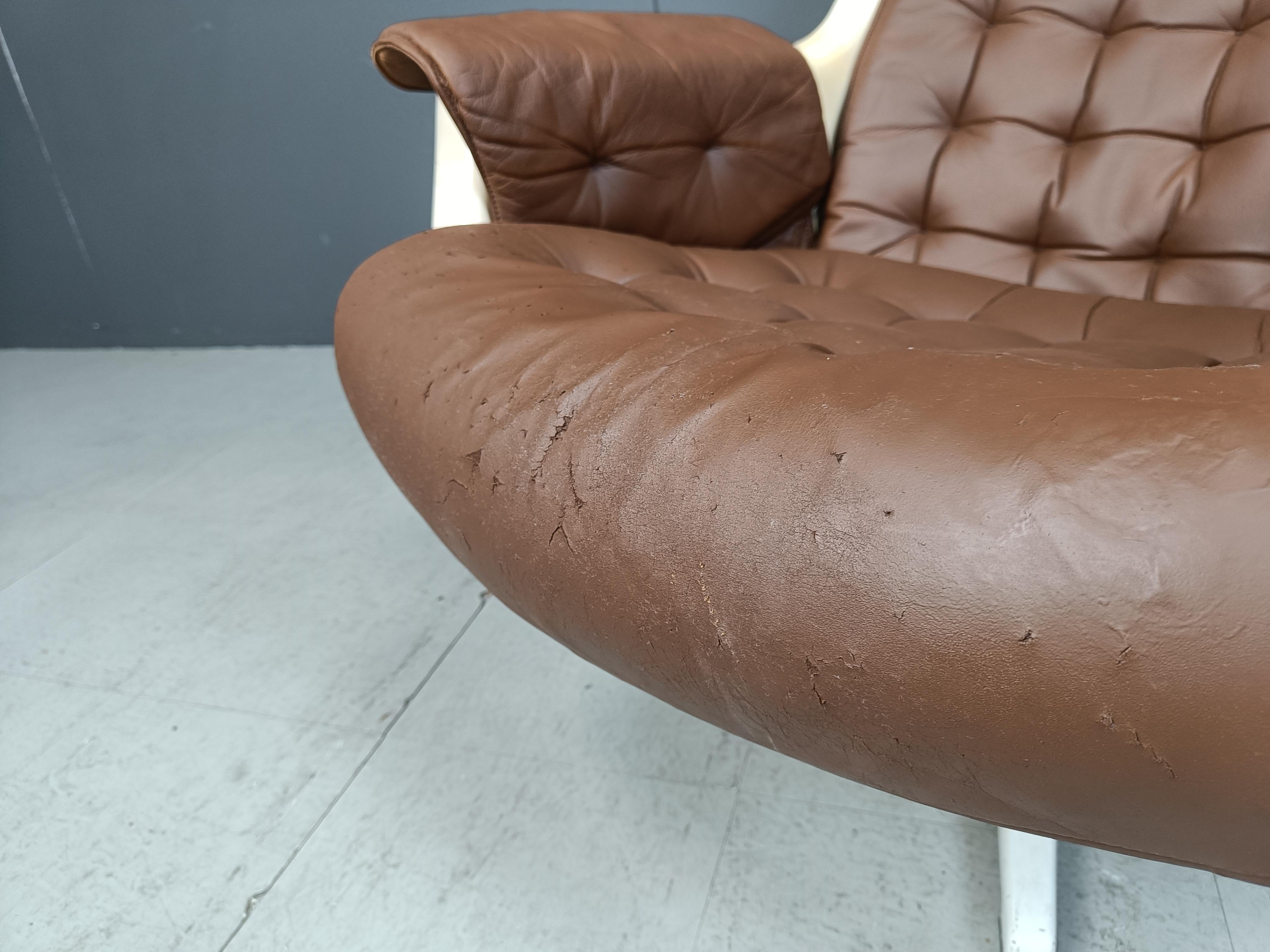 Mid-Century Space Age Galaxy Armchair by Alf Svensson for Dux, 1968 For Sale 6