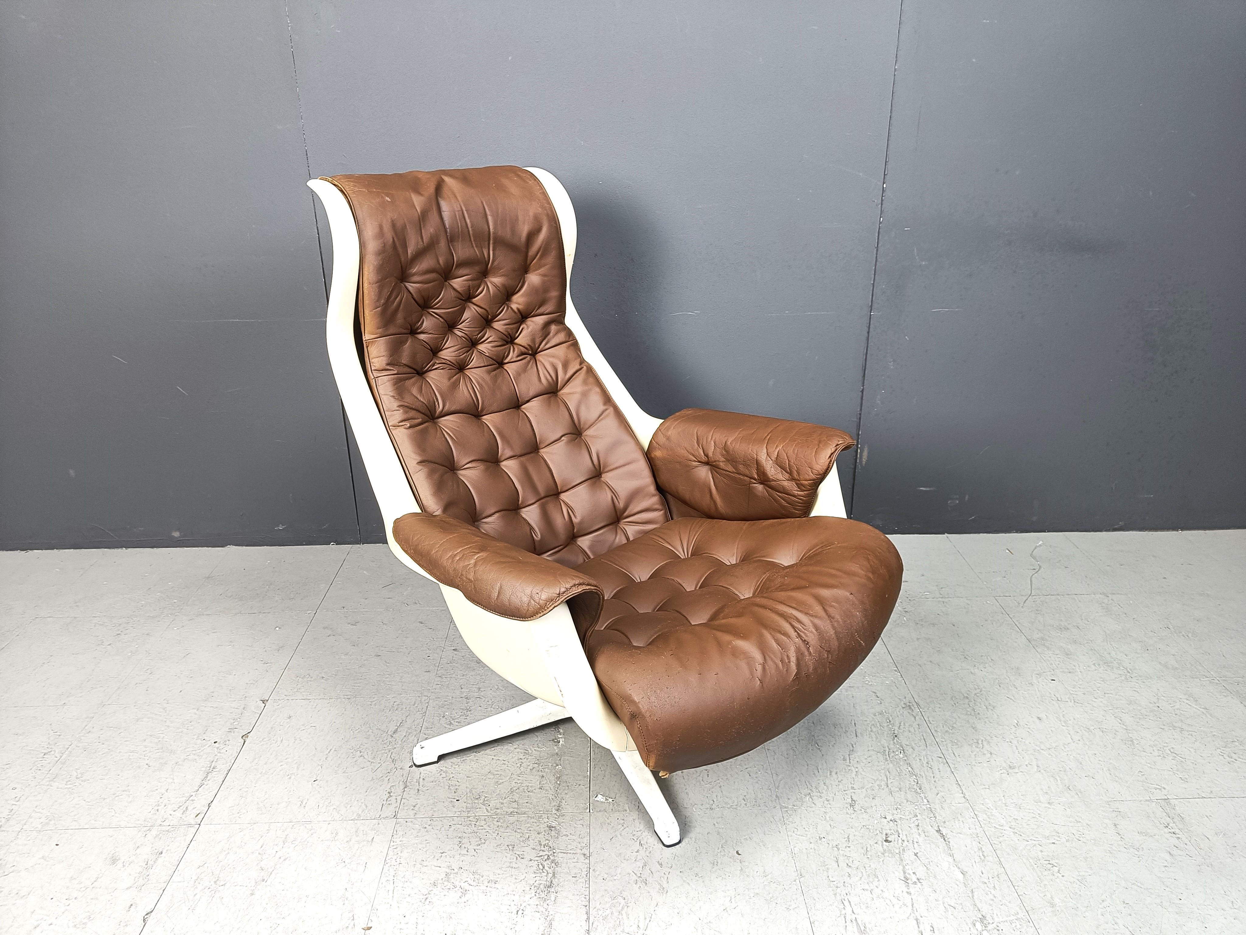 Mid-20th Century Mid-Century Space Age Galaxy Armchair by Alf Svensson for Dux, 1968 For Sale
