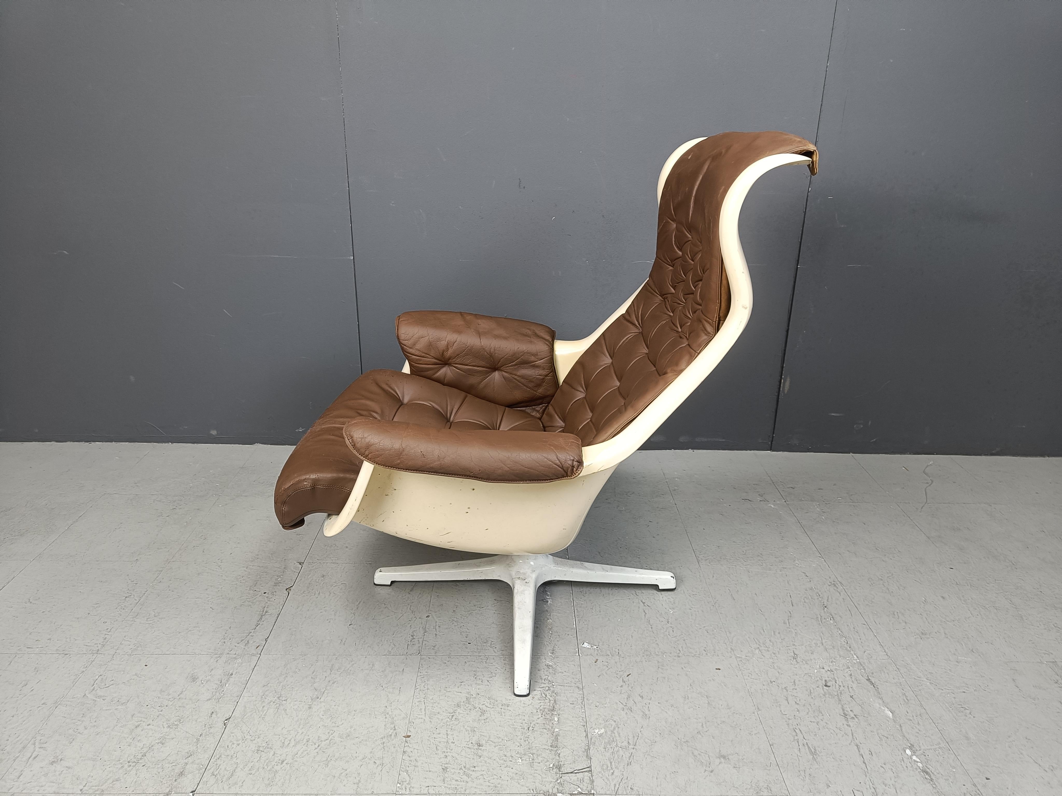 Mid-Century Space Age Galaxy Armchair by Alf Svensson for Dux, 1968 For Sale 3