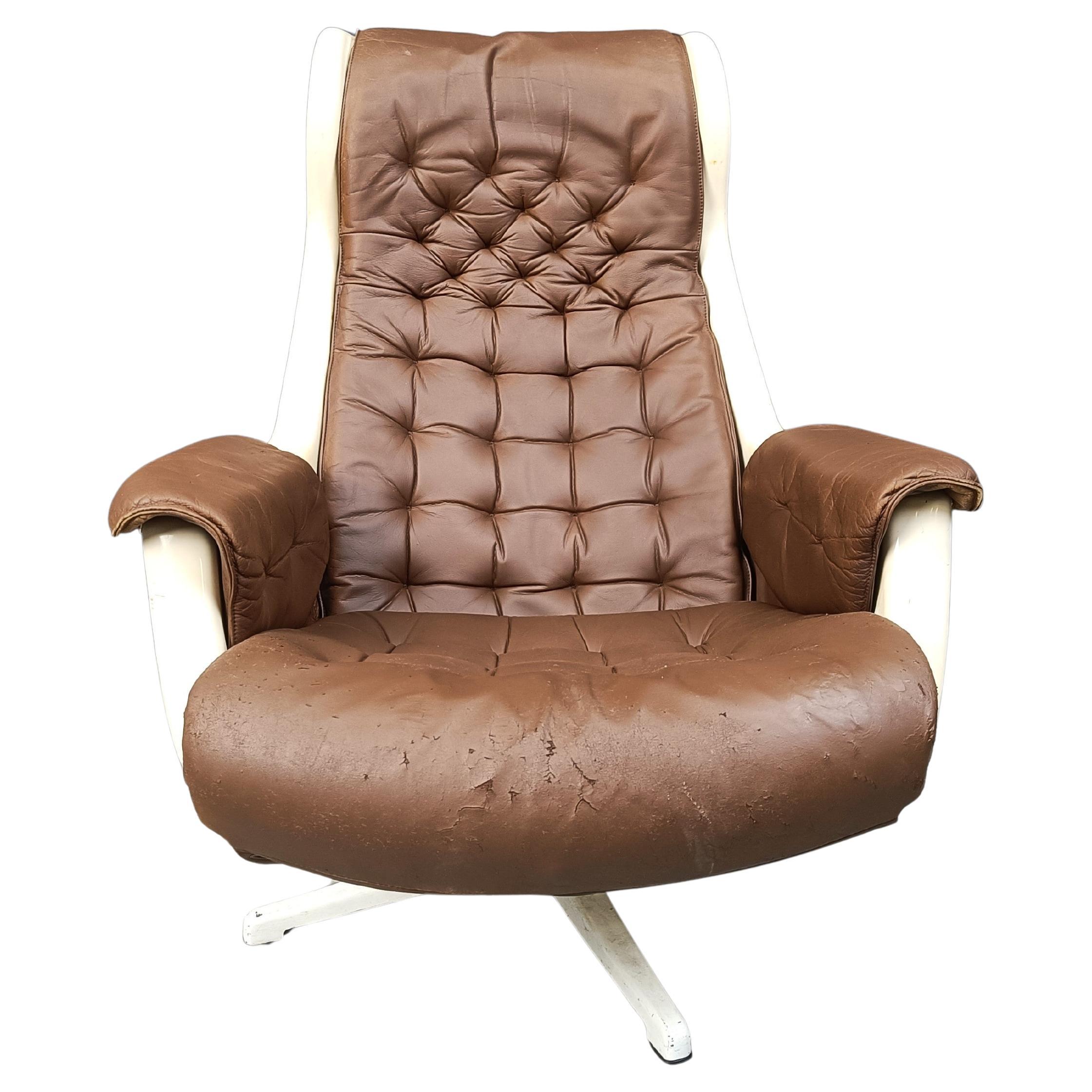 Mid-Century Space Age Galaxy Armchair by Alf Svensson for Dux, 1968 For Sale