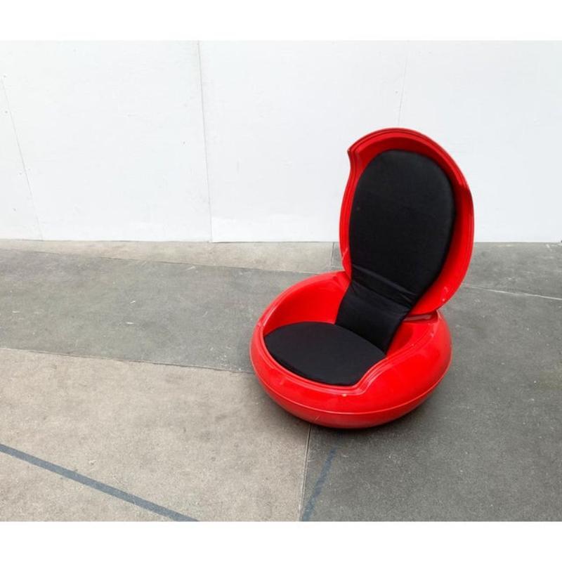 Metal Mid-Century Space Age Garden Egg Chair Senftenberg Ei by Peter Ghyczy, 1960s For Sale