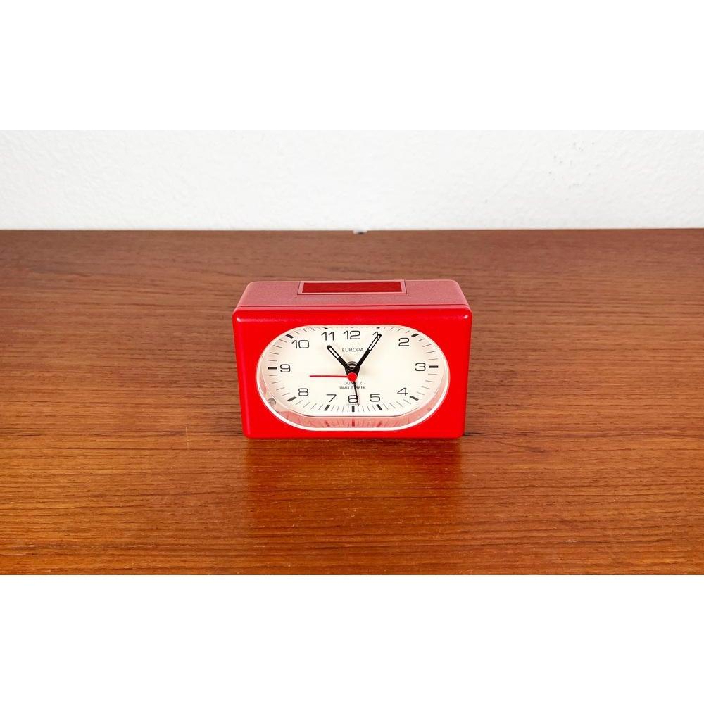 Plastic Mid-Century Space Age German Alarm Clock from Europa, 1960s For Sale