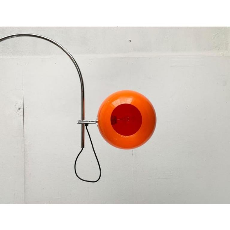 Lampada da terra tedesca ad arco di WILA, metà secolo, anni 60 in vendita 1