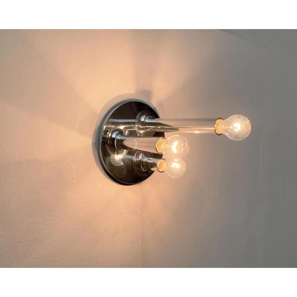 XX secolo Lampada da soffitto tedesca in cromo di Cosack, metà secolo, anni '60 in vendita