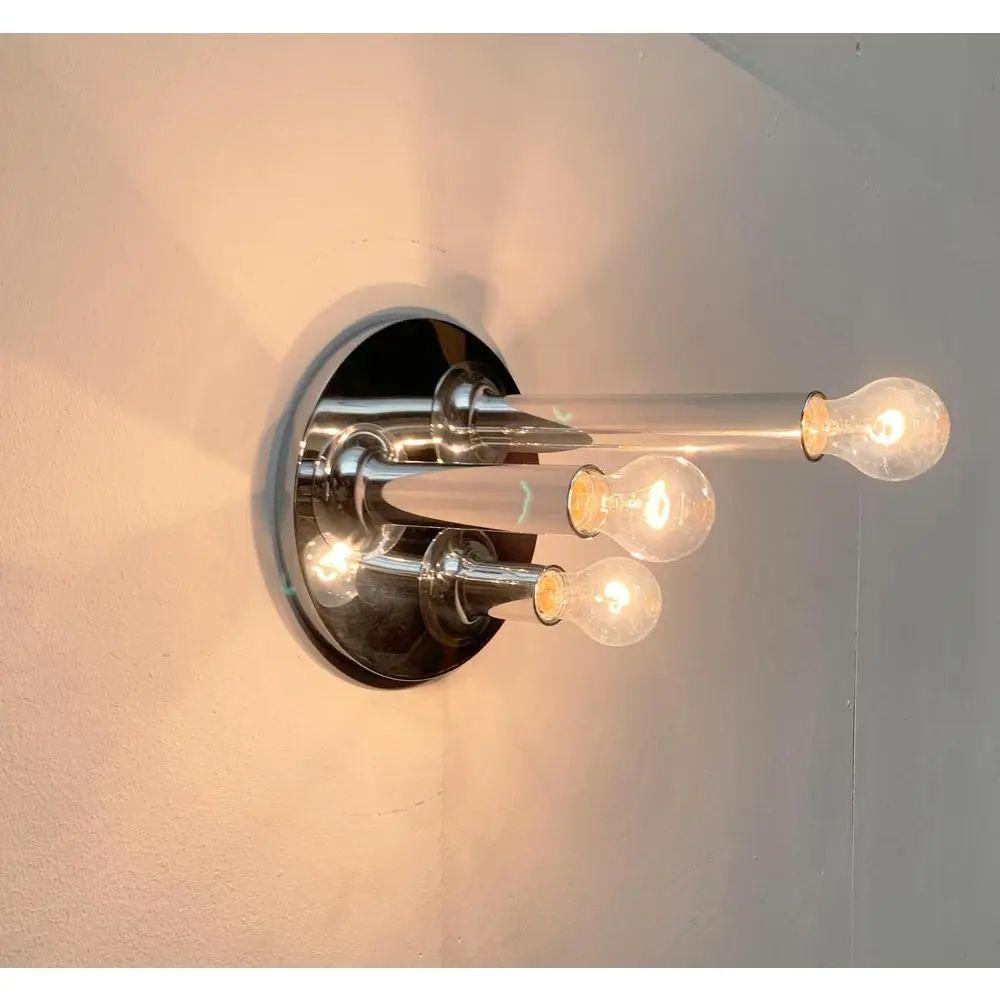 Lampada da soffitto tedesca in cromo di Cosack, metà secolo, anni '60 in vendita 2