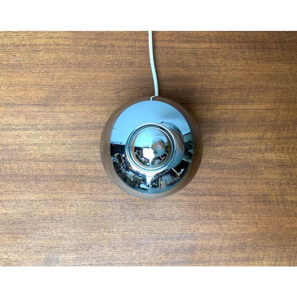 Mid-Century Space Age German Chrome Mushroom Table or Wall Lamp, 1970s For Sale 4