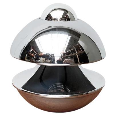 Mid-Century Space Age German Chrome Mushroom Table or Wall Lamp, 1970s For Sale
