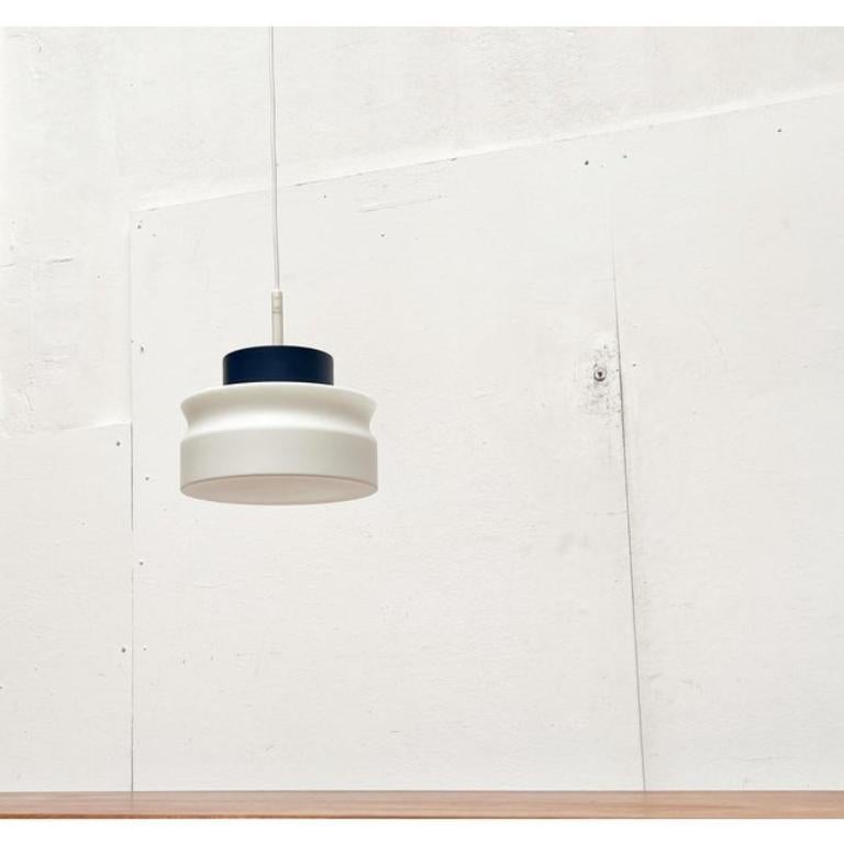 Lampada a sospensione in vetro tedesca A Space AGE, anni '70, di Staff in vendita 4