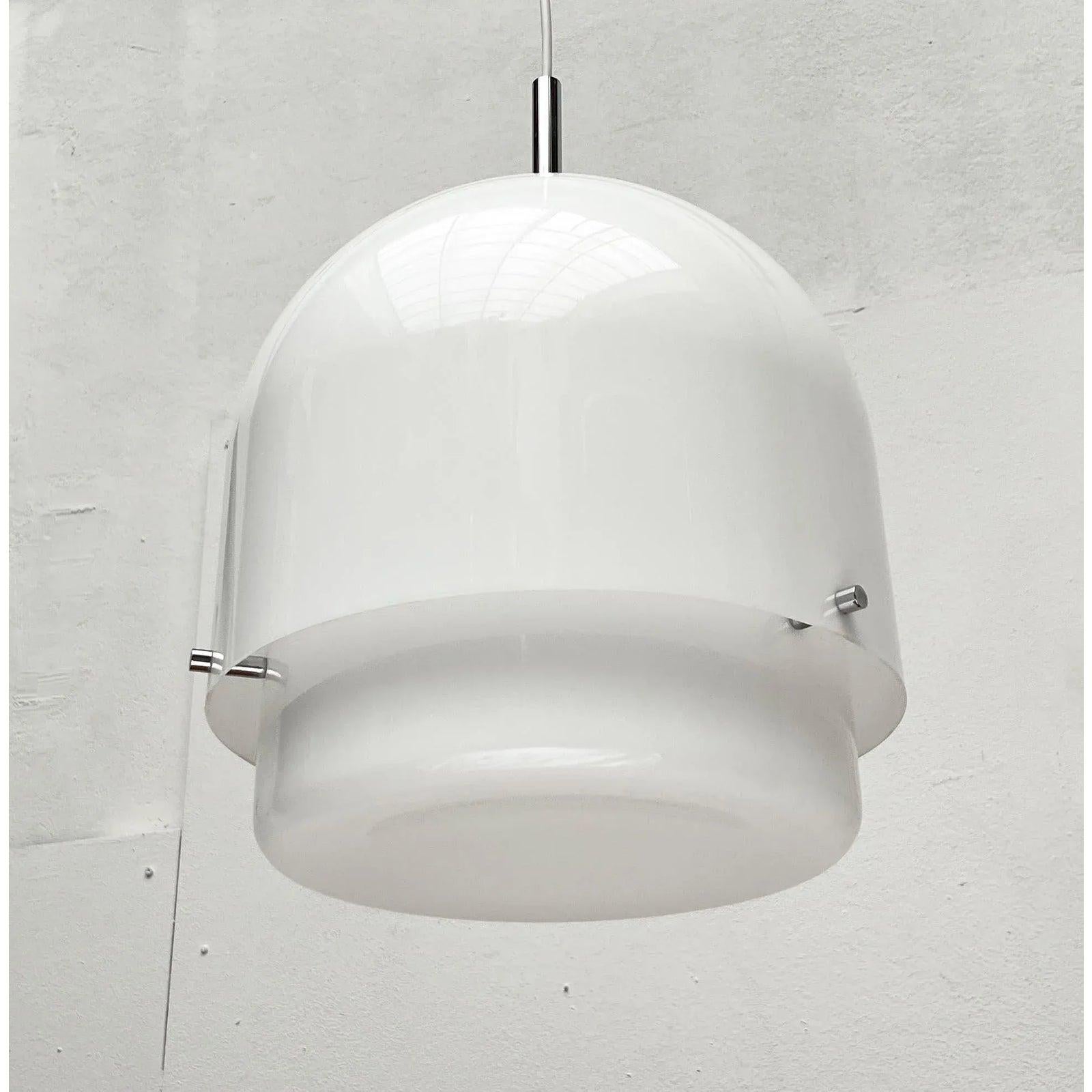 Metallo Lampada a sospensione tedesca A Space AGE di metà secolo di WILA, anni '60 in vendita