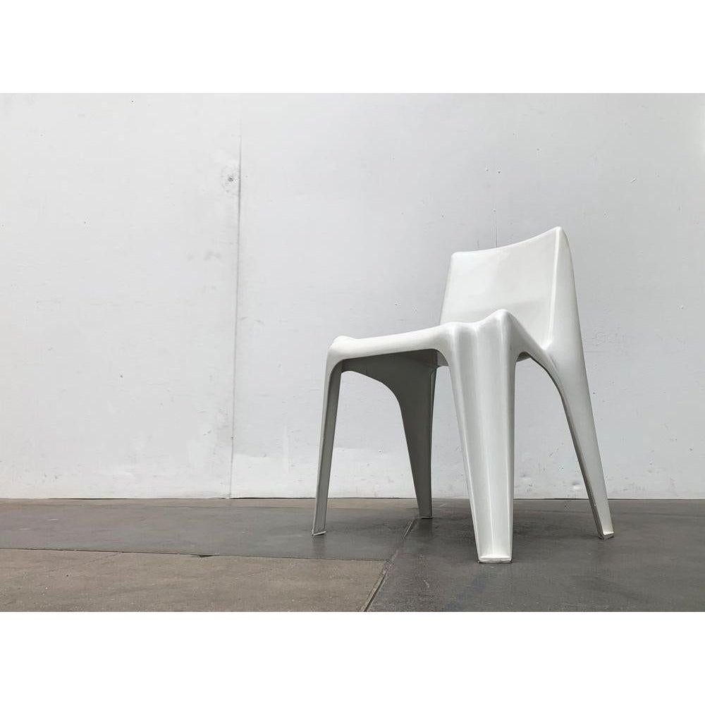 Plastic Mid-Century Space Age German Stackable Chair by Helmut Bätzner for Bofinger, 60s For Sale
