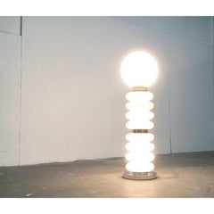 Mid-Century Space Age Glass Floor Lamp by Carlo Nason for JBS, 1960s