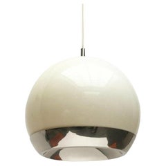 Lampada a sospensione a globo dell'era spaziale di metà secolo, anni '60
