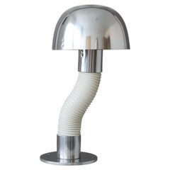 Italienische, flexible Aluminium-Tischlampe im Space-Age-Stil aus der Mitte des Jahrhunderts, Italien, 1970er Jahre