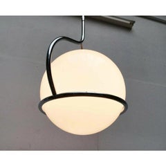 Mid-Century Space Age Italian Glass Ball Pendant, 1960s