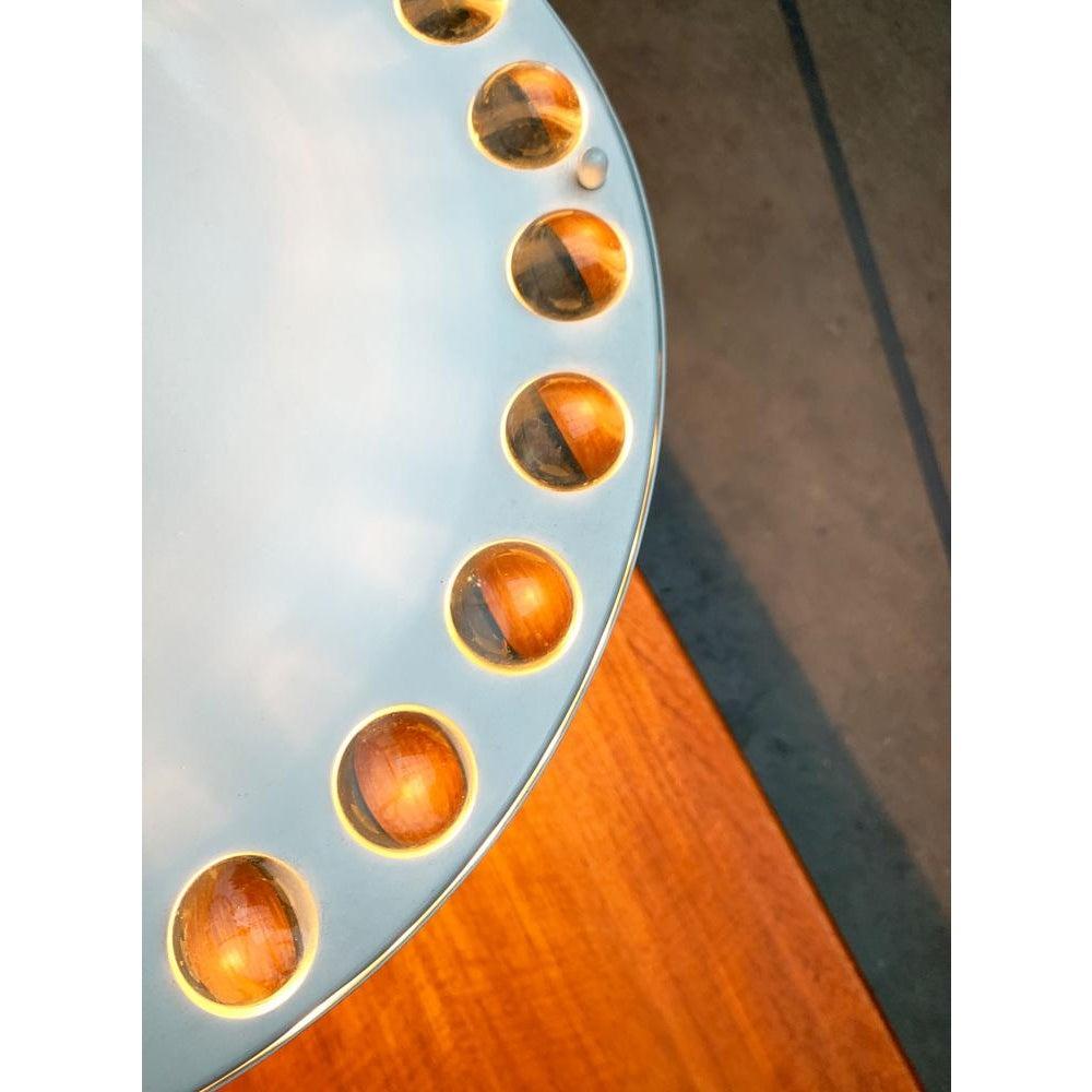 Metal Mid-Century Space Age Italian Pendant with Acrylic Pearls, 1960s For Sale