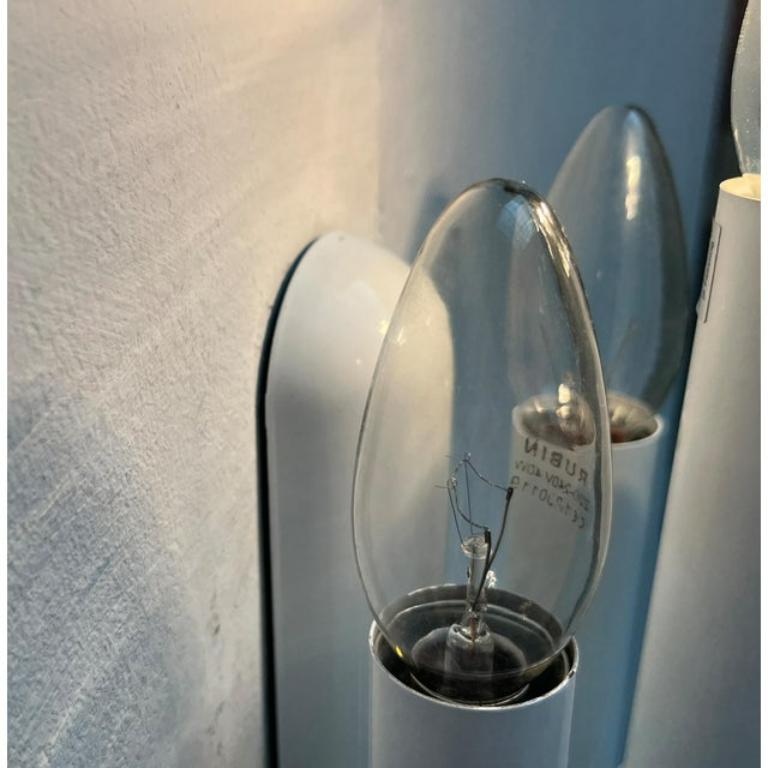Metallo Lampada da parete italiana di metà secolo in stile Space AGE, anni '60 in vendita