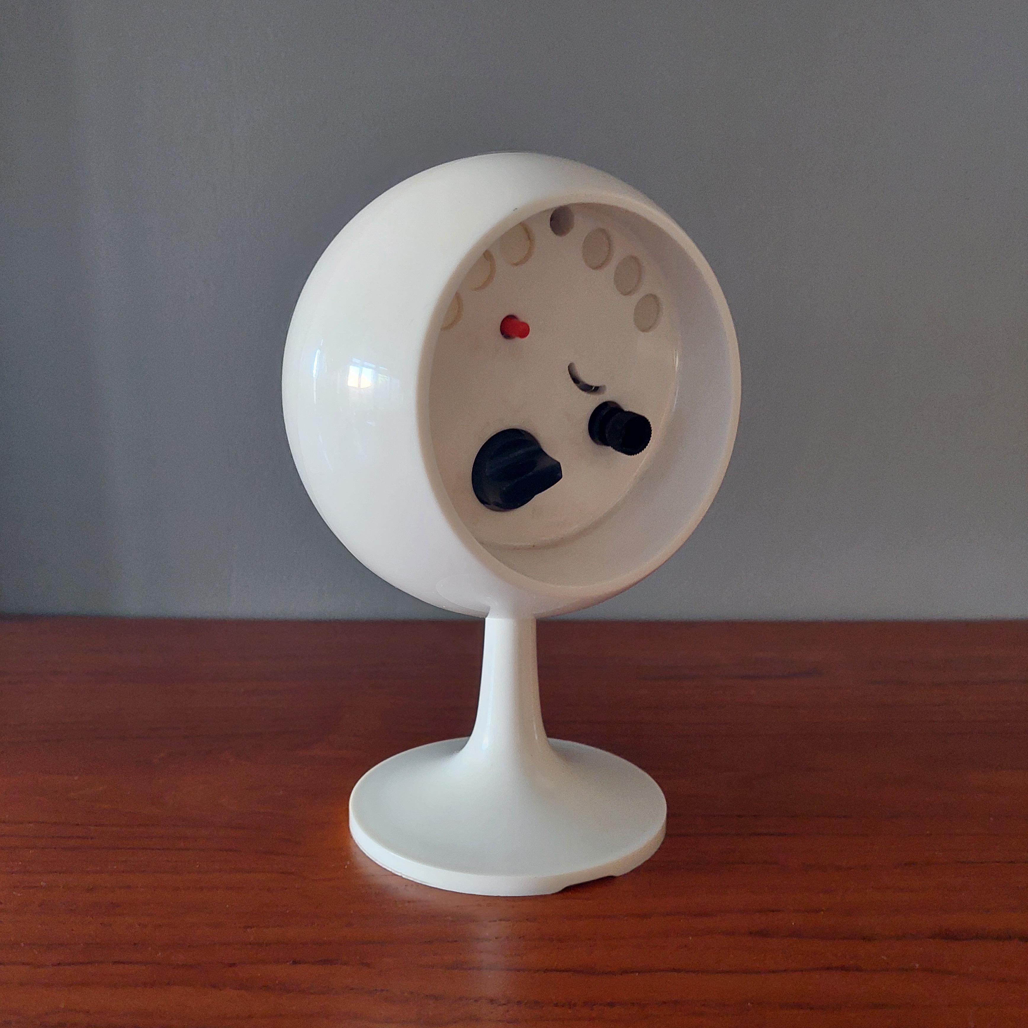 Mid-20th Century Mid Century Space Age Japan  Alarm table Clock From Rhythm, 1960s 70s