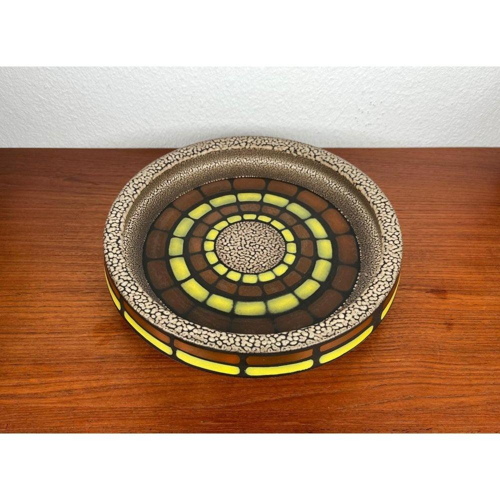 Mid-Century Space Age Large Pottery Bowl from Knabstrup, Denmark, 1960s For Sale 3