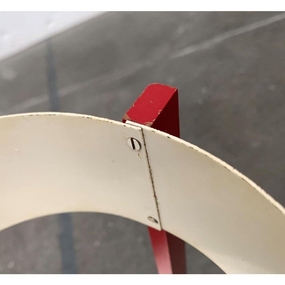 Portaombrelli in metallo e legno dell'era spaziale di metà secolo, anni '60 in vendita 5