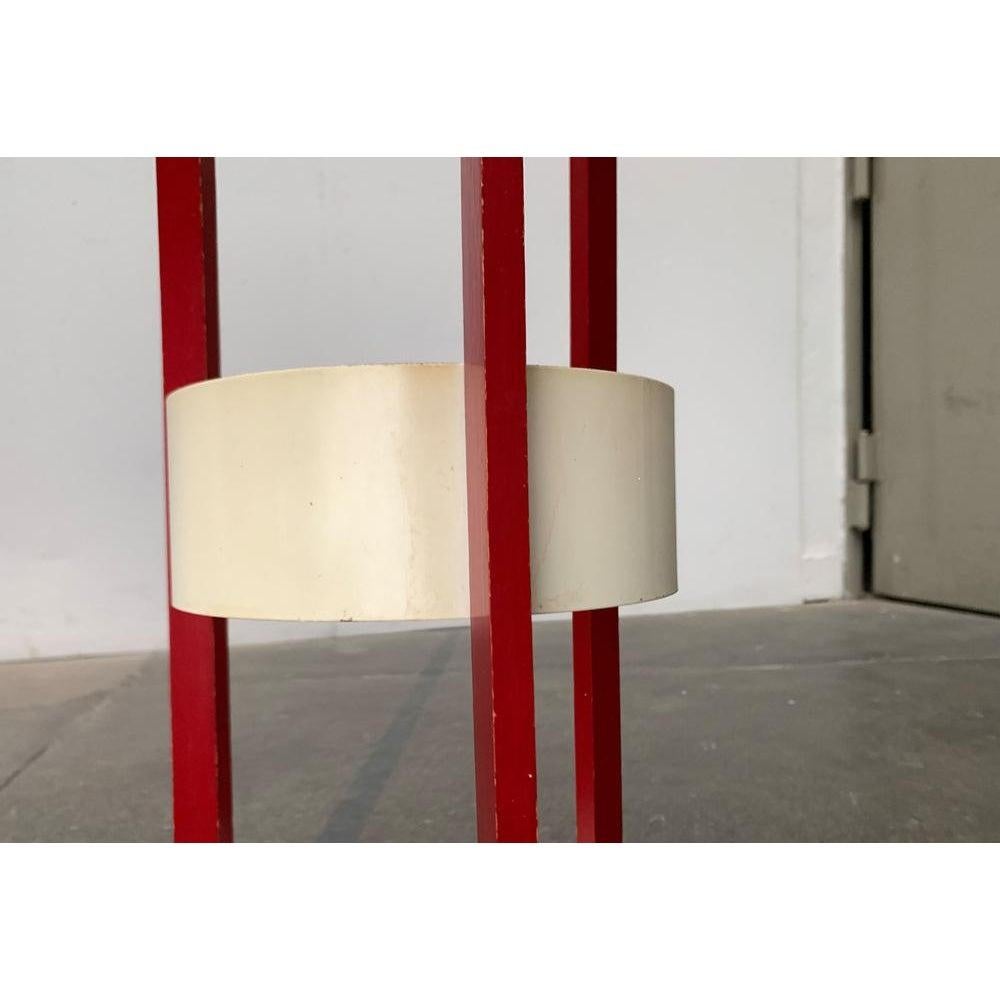Portaombrelli in metallo e legno dell'era spaziale di metà secolo, anni '60 in vendita 3