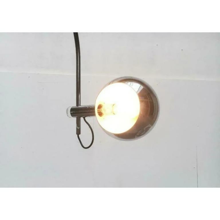 Lampada da terra ad arco in metallo e cromo di Cosack, 1960 in vendita 3