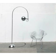 Mid-Century Space Age Metal Chrome Arc Floor Lamp from Cosack, 1960s