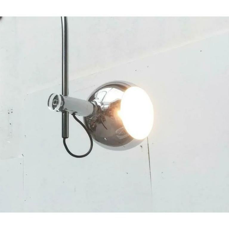 Lampada da terra ad arco in metallo e cromo di Cosack, 1960 in vendita 2