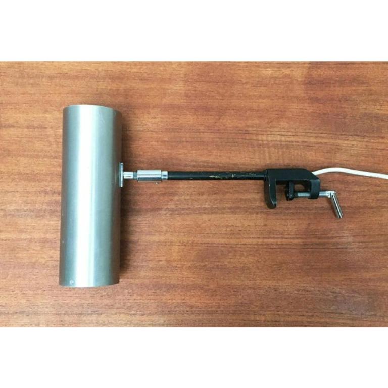 Mid-Century Space Age Minimalist Clamp Table or Shelf Lamp, 1960s For Sale 1