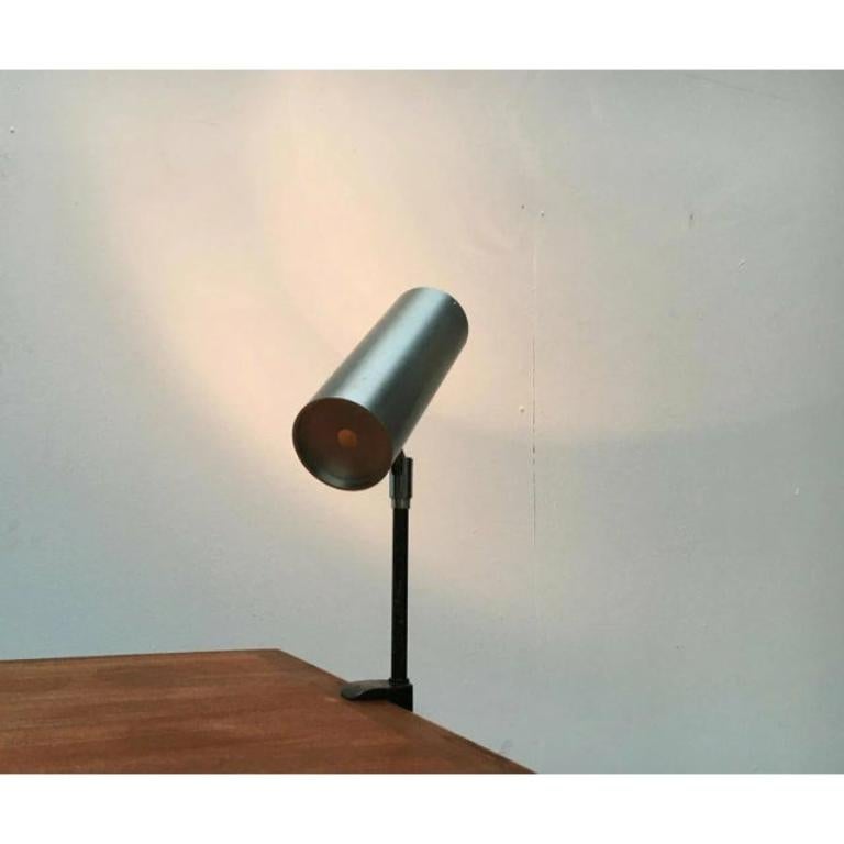 Mid-Century Space Age Minimalist Clamp Table or Shelf Lamp, 1960s For Sale 2